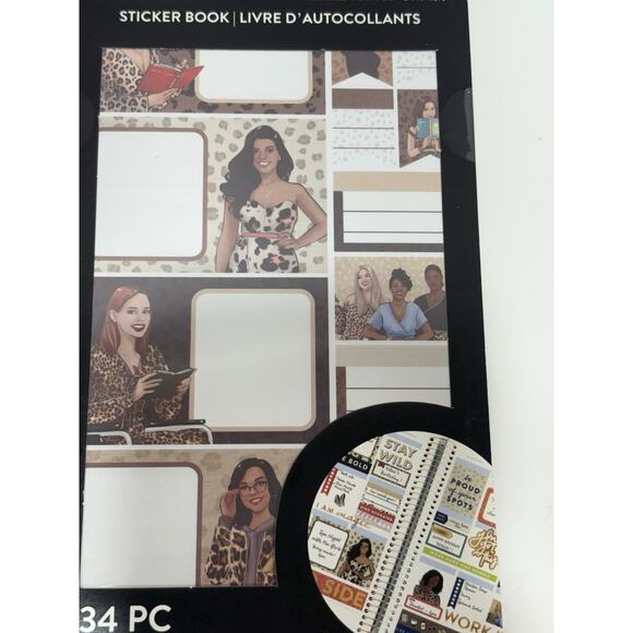 CRAFT SMITH Planner Stickers Book Lot Of 2 - Appointment 903pc+ Leopard Glam 834 - Picture 5 of 6